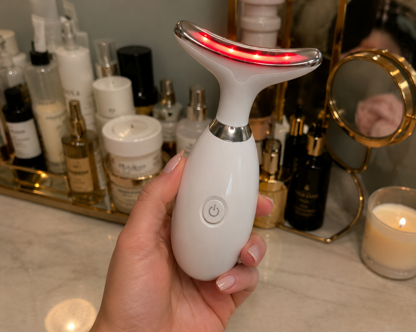 7-in-1 LED Face & Neck Sculpting Massager